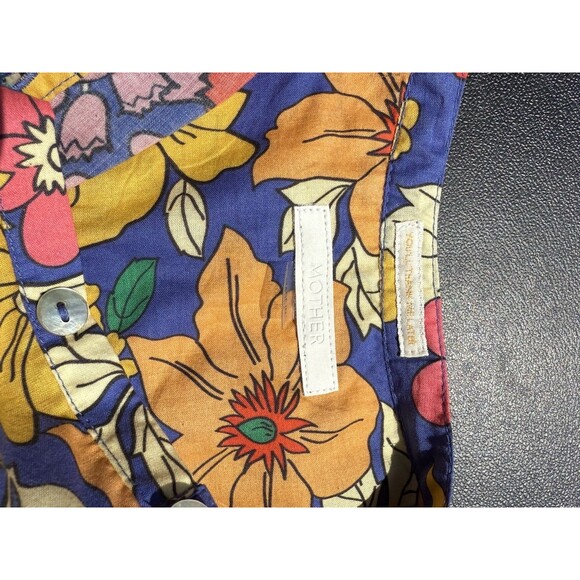 MOTHER The Slow Ride Fresh Blooms Pop Over Women’s Blouse -Small - Picture 7 of 9